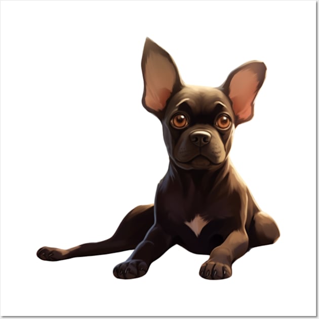 Serene Puppy Serenity Wall Art by vk09design